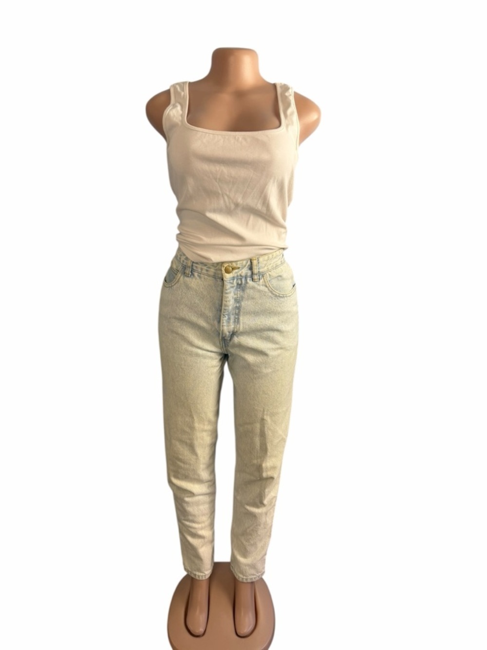 Vintage 80s Guess High Rise Georges Marciano Stone Wash Straight Leg Jeans